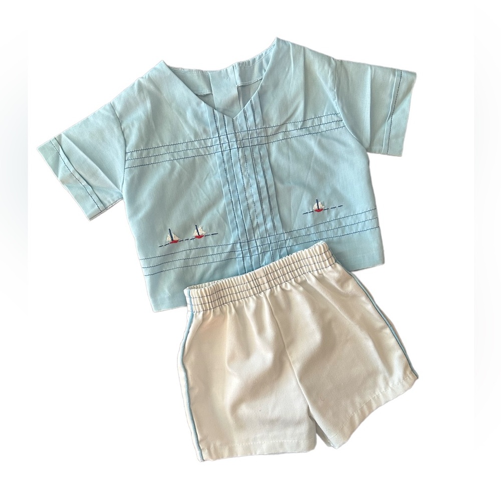Vintage Carter’s Sailboat Set 18M